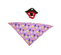 BESPORTBLE 4sets Kitten Pirate Hat and Bandana for Halloween Costume Adorable Pet Party Accessory for Cats and Dogs for Photo Shoots Festivals and Celebrations