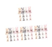BESPORTBLE 4sets Plush Rabbit Keychain Soft and Cute Key Hanging Ornaments for Adorable Backpack Decoration Plush Dolls 12pcs*4