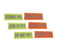 BESPORTBLE 4sets Reflective Service Dog Vest Patches Dog Harness Patches Set 6pcs*4