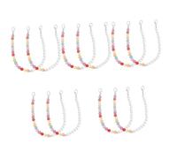 BESPORTBLE 5 Pairs Pearl Sneaker Chain Jewelry Dainty Shoe Charms for Sneakers Women Woman Chains Shoes Lace Decorative Shoe Chain Boot Chain Charm Shoe Decorative Chain Imitation Pearls