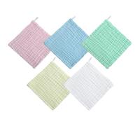 BESPORTBLE 5 Pcs Muslin Washcloths Cotton Washcloth and Comfortable and Safe for Skin Absorbent Soft for Special Occasion and Birthdays