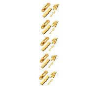 BESPORTBLE 5 Sets Dollhouse Realistic Tiny House Accessories with Doorplate and Knocker Craft Kit for DIY Micro Homes and Childrens Gifts