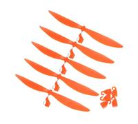 BESPORTBLE 5 Sets Large Flexible Rc Airplane Propeller Orange Plastic Kits for Model Aircraft DIY Science Projects Educational Plane Accessories for Students Craft Kits Engineering
