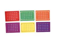 BESPORTBLE 5 Sets Mental Number Cards for Mind Reading Tricks Interactive Telepathic Reusable Number Decks for Stage Performances and Party Entertainment