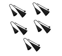 BESPORTBLE 5 Sets Metal Double Trumpet Cowbell Percussion Instrument with Mallet Two Tone Handheld Agogo Bell for Music Rhythm Development Lightweight Portable Metal Cowbell