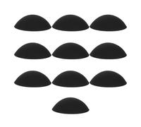 BESPORTBLE 5 Sets Women Bra Inserts Bra Pads Polyester Yoga Bra Pad Inserts Swim Bra Pad Inserts Round Shape Thin Sturdy Black