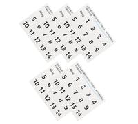 BESPORTBLE 5 Sheets White Tongue Drum Scale Stickers Pvc Note Markers for Beginners, Accurate Scale Identification and Personalize Instruments, for Upgrading Handpan Drum Training