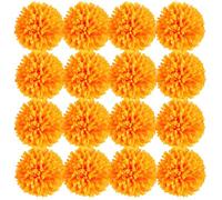 BESPORTBLE 50 Pcs Artificial Orange Chrysanthemum Flowers 7cm Diameter Simulation Thousand Layer Blooms for Wedding Party Decoration
