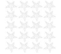 BESPORTBLE 50 Sets Star Lights Decorative Hanging Light Plastic Five-Pointed Star Lamp Shade for Rooms