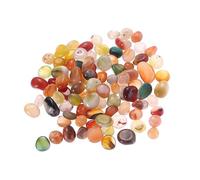 BESPORTBLE 500g Natural Rounded Cobblestone Decoration Stones for Fish Tanks Colorful Landscaping Gravel for Home Decor Plant Potting and Aquarium