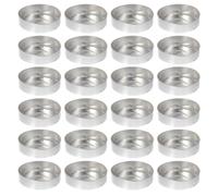 BESPORTBLE 50pcs Candle Cup Case Wax Candle Container Aluminum Tea Light Tin Easy Mold and Demold Practical Storage for Crafts and Small
