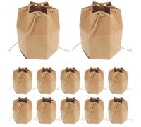 BESPORTBLE 50pcs Candy Box Hexagon Paper Khaki for Home Shower Party Gift Favour Boxes