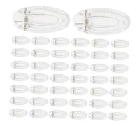 BESPORTBLE 50pcs Clip Plain Plastic Hair Clips Base for DIY Projects Unfinished Barrettes Craft Hair Base for Girls and Makeup