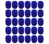BESPORTBLE 50Pcs Colored Foam Microphone Windscreen Sleeve, Handheld Mic Sponge Cover Windproof Pop Filter, Protective Microphone Cover for DJ, Karaoke, Stage Use