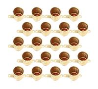 BESPORTBLE 50pcs E10 Lamp Socket Bulb Holder Made of Sturdy Copper with Golden Finish, for DIY Physics Teaching and Electronic Experiments, Suitable for Students and Electrical Testing