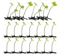 BESPORTBLE 50pcs Four Leaf Clover Hair Clips and Women, Green Plastic and Iron Material, Versatile Use and Resistant to Deformation, for Parties and Daily Wear Hair Accessories