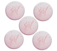 BESPORTBLE 50Pcs Gender Reveal Badge Pins for Shower Party Decorations Chic Tinplate Brooches for Boys Fun Birthday Party Photo Props Unique Celebration Accessories