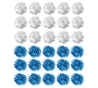 BESPORTBLE 50pcs Glitter Pom Pom Balls Cat Interactive Ball with Tinsel Paper Material, Reduces Boredom and Prevents Furniture Scratching, for Indoor Play and Exercise for Cats Random Color