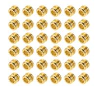 BESPORTBLE 50pcs Golden Metal Guitar Bridge Beads for Acoustic and Nylon String Guitars, Precision String Retainer Beads Compatible with 12-string and Banjo Tailpiece Accessories