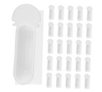 BESPORTBLE 50pcs Hanging Bird Cage Feeder Cups Plastic Feeding Bowls for Parakeets Finches Parrots Easy Mount Thumbbox Design Waste Reducing Versatile Seed Pellet and Water Holder