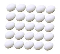 BESPORTBLE 50Pcs Hatching Pigeon Eggs Realistic Water Injection Plastic Simulation Eggs for Pigeon Nest Management and Hatching Rate