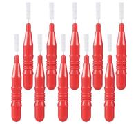 BESPORTBLE 50PCS Interdental Brushes Dental Tooth Picks Floss Sticks Red Tipees Teeth Brush Brushes Flossing for Teeth, Cleaning Gaps Between