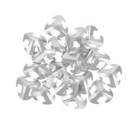 BESPORTBLE 50Pcs Medieval Armor Scale Plates 2.7X2.7Cm Silver DIY Metal Armor Crafting Material for Historical Reenactments and Knights Costume Making