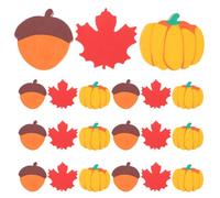 BESPORTBLE 50pcs Mini Fall Pencil Erasers Set Acorn Maple Leaf Pumpkin Shapes, Novelty School Rewards and Holiday Party Favors for Classroom and Homework