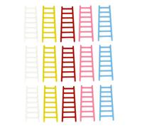BESPORTBLE 50pcs Mini House Plastic Ladder Adornments 10pcs per Pack DIY Photography Prop Miniature Scene Layout Accessories for Dollhouse and Cake Decoration