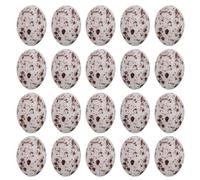 BESPORTBLE 50Pcs Mini Speckled Quail Eggs Bulk - Lifelike Faux Quail Egg Decor for Easter Crafts Dollhouse Accessories Bird Nest Display Diy Party Scene