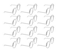 BESPORTBLE 50pcs Miniature Doll Glasses for Crafts Authentic Tiny Wire-rim Eyewear Round Spectacle Frames for DIY Dollhouse Accessories Easy to Assemble Creative Eyeglasses