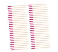 BESPORTBLE 50pcs Nail Detailing Pedicure DIY Nail Sanding DIY Tools Wood Sticks Cuticle Pusher Wooden Cuticle Pusher Sticks Detailing Tools Push Rosy