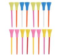 BESPORTBLE 50pcs Plastic Golf Tees with Soft Rubber Sleeve for Indoor Golf Practice and Driving Range Use Stable Support Suitable for Pros and Beginners Training Aids