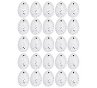 BESPORTBLE 50pcs White Plastic Easter Eggs 4x3cm Lifelike Decorative Small Bird Egg Party Supplies for Easter Nest and Holiday Decorations