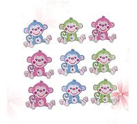 BESPORTBLE 50pcs Wooden Buttons Two Holes Cartoon Monkey Pattern DIY Sewing Buttons for Crafting and Scrapbooking Hand-Painted Decorative Wood for Clothing and Accessories