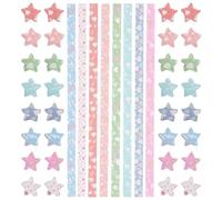 BESPORTBLE 540pcs Multi-Colour Origami Paper Star Strips for DIY Hand Art Double-Sided Paper Strips Made for Celebration and Party Crafts