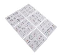 BESPORTBLE 57Pcs Guitar Chord Chart Sheets with Storage Box Easy Guitar Chords Instructional Guide for Beginners Portable Learning Cards for Acoustic and Electric Practice