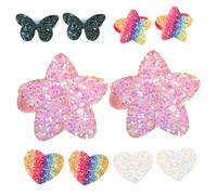 BESPORTBLE 5pairs Glitter Hair Ties for Girls Toddlers Hair Elastic Bands Sequins Sparkle Ponytail Holders for Boys and Girls and for Years Old