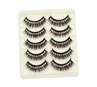 BESPORTBLE 5Pairs Thick Exaggerated False Eyelashes with Diamonds for Stage Performances Party Lashes that Enhance Eye Appearance and Create Dramatic Looks