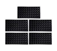 BESPORTBLE 5pcs 50 plastic plant trays 50 cell plug trays starter cups greenhouse germination tray decorate ornaments kits indoor plant pot Mini Plant Pot trainer deep