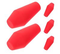 BESPORTBLE 5Pcs 8Mm Red Rubber Arrowheads for Archery Soft Tips Wear-Resistant Lightweight Arrow Tips for Outdoor Target Practice and Family Recreation