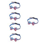 BESPORTBLE 5pcs Adjustable Cat Collar Bell Reusable Kitten Collar for Outdoor Use Decorative Cherry Bow Design for Pets for Daily Wear and Festivals