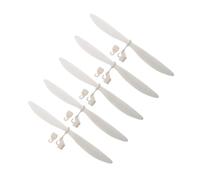 BESPORTBLE 5pcs Airplane Propeller Blades High Performance Rc Plane Parts for Model Aircraft Enthusiasts Strong Wind Force Fan Blades with Easy Installation Rubber Band Power Accessories