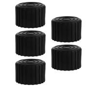 BESPORTBLE 5pcs Anti-Vibration Fitness Plastic Feet Pads for Treadmill and Exercise Equipment, φ50mm Thick Round Shock Absorbing Floor Protection Mats for Home Gym
