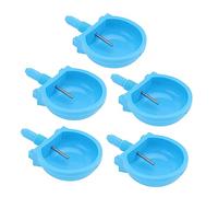 BESPORTBLE 5pcs Automatic Water Bowl Dispenser for Pets Blue Pet Drinker Durable Design for Rabbits Mink Raccoons and Dogs Provides Continuous Fresh Water Supply