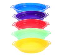 BESPORTBLE 5pcs Beach Sand Sifter Multi Color Sand Sieve for Sandbox Backyard Pool Play for Little Hands for Boys and Summer