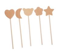 BESPORTBLE 5pcs Beech Fairy Wand Fairy Wands Unpainted Fairy Sticks Fairy Wand Kit Pink for Blank Fairy Wands Princess Stick Princess Fairy Graffiti Wand Coloring Wand Beige