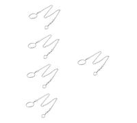 BESPORTBLE 5pcs Bird Training Leash Stainless Steel Parrot Foot Chain for Safe Outdoor Flying and Swivel Buckle for Birds