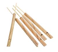 BESPORTBLE 5pcs Bird Whistle Instrument Bamboo Flutes Educational Whistle Toys Bird Caller Southeast Asia Music Culture Decorative