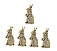 BESPORTBLE 5pcs Bunny Brooch Pin for Women Retro Animal Design Clothing Accessory Cute Sweater Brooch for Bags Hats and Coats Birthdays and Valentine Day
